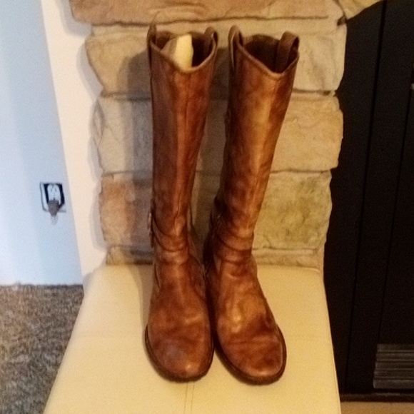 Born women's tall Boot size 7 tan leather - Picture 7 of 7